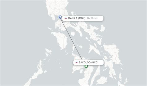 Direct flights from Bacolod City to Manila .
